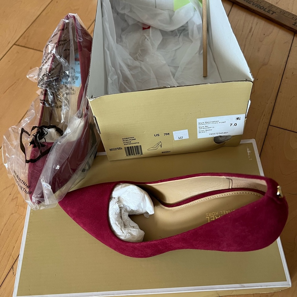 Michael Kors Red Suede Pumps